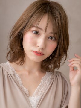 モッズヘア 越谷(mod's hair) くせ毛風カシスブラウン小顔くびれボブウルフA2越谷20代30代40代