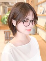 ルエ(rue)&nbsp;ショートボブ髪型20代30代40代50代前髪あり前髪なし面長丸顔＊林