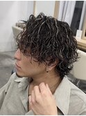 ハイライトルーズパーマサーフカールテーパーフェード眉毛渋谷