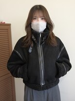 Idk&nbsp;重めのヘアでナチュラルな可愛さ／ベージュカラー/冬カラー