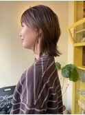 〈浅草 半個室〉レイヤーミディウルフ×ナチュラルベージュ