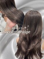 エヌアイ オモテサンドウ(ni omotesando)&nbsp;上品韓国◇暗め透明感ショコラグレージュ顔周りレイヤー