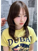アース 会津若松店(HAIR&MAKE EARTH)&nbsp;ナチュラルブラウン×ミディアムレイヤー
