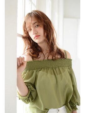 アース オーセンティック 関内店(EARTH Authentic) こなれ感たっぷりアプリコットブラウンウエーブ【EARTH/A関内】