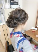 クラシカル着物ヘアアレンジ【ブライダルヘアメイク　立川】