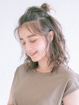 アース 上野店(HAIR&MAKE EARTH) ゆるふわお団子ハーフアップ