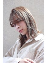 リアン(Lien)&nbsp;Lien☆ロングスリークボブ×ヌーディベージュ　立川