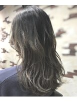 ヘアー クリエイト カルバリ(HAIR CREATE Calbari)&nbsp;バレイヤージュ×アッシュグレー