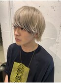 【MITSU】ホワイトブロンド×バングインナーカラー