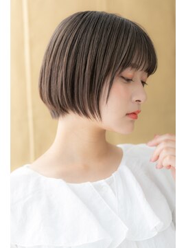 カバーヘアアンドスパ ブリス 浦和(COVER HAIR&SPA bliss) 黒髪ダークグレージュ小顔ぷつっとボブZ浦和20代30代40代