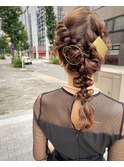 【entality】結婚式に!周りと差がつく編みおろしアレンジ☆