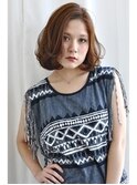 Sungoose カーキグレージュ大人かわいいフェザーバング