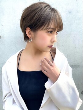 フレーム ヘア ルーム 天王寺駅前店(FRAME hair room) 【FRAME天王寺駅前/全席個室サロン】フルバング丸み小顔ショート