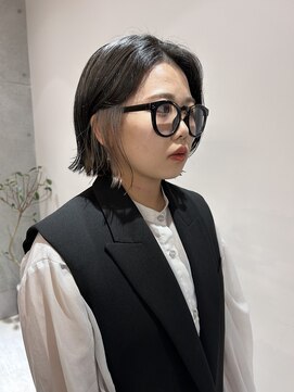 サンド 池袋(sand) 韓国風ヘア/ワンホンヘア/ベージュカラー/顔周りカット