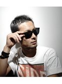 大人男子のブリーチカラー
