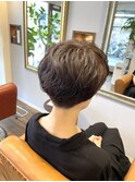 くせ毛風ショートボブパーマ