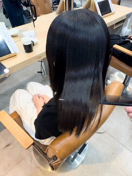 テトテ 三宮店(Tetote) 【tetote山口のサロンスタイル】黒髪ストレート/矯正系髪質改善
