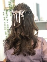 エン(EN)&nbsp;ガーリー　ハーフアップ