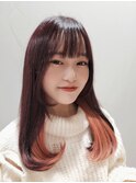 艶感溢れる暖色カラー