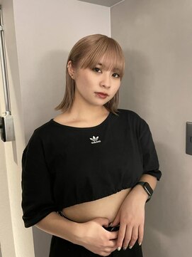 アルカナ 原宿表参道(ARCANA) 切りっぱなしボブ エアリーロング 美髪 ピンクブラウン