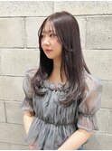 【SEEK 松尾菫菜】ラベンダーグレー×レイヤーカット