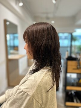 ソイクフ 四条大宮店(SOY-KUFU) 20代30代40代◎アプリコットオレンジブラウンハイライトパーマ