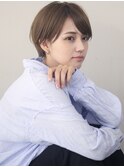辺見えみり　大人可愛い　前髪長め　ショート　ショートヘア