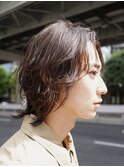 渋谷スパイラルパーマメンズボブウルフカットニュアンスパーマ