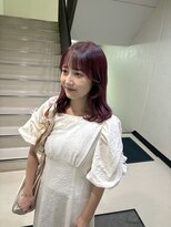 シック(chic.)&nbsp;チェリーレッド/福岡天神/暖色カラー/ミディアムカット