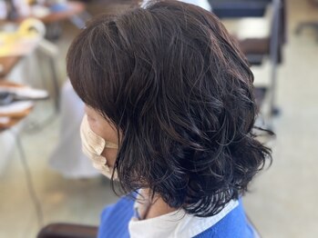 リーガ 安積店(RIHGA)の写真/【郡山エリア/オゾンパーマ取扱い】仕上がりも柔らかく手触りが良いと好評♪カラーと同時施術も◎