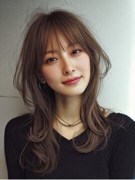 ハーツ(Heart's) セミロング×白髪ぼかしカラー30代40代50代60代