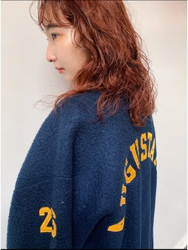 ミッシュバイアーバン(misch by urban.) ロングパーマヘア/暖色カラー