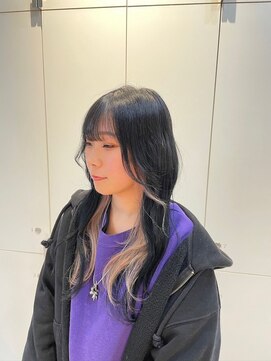 ヘアサロン ガリカ 表参道(hair salon Gallica) 暗髪 x ハイトーンインナーカラー