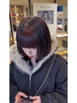 レイヤーカット+デザインカラー