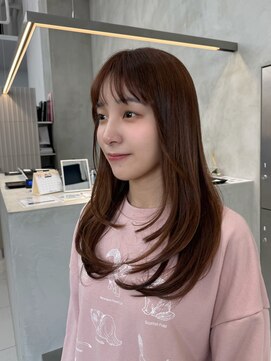 ザザ ZA/ZA 茗荷谷 ぱっつん前髪／顔周りレイヤー