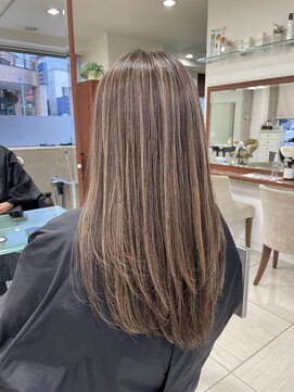 エーデル(EDEL) 白髪ぼかしハイライト【ミルクティーグレージュハイライト】