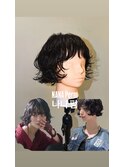 レイヤーボブパーマ/リップラインボブ