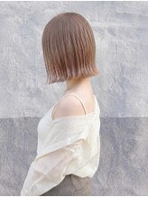 トクテ 吉祥寺(tokute)&nbsp;くびレイヤーエモージュ前髪モテベージュレイヤーミディ/吉祥寺