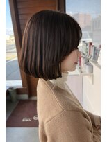 リドル ヘアー 駒生店(Riddle HAIR) 重めフレンチボブ|まとまり重視の大人ボブスタイル