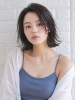 キース ヘアアンドメイク 恵比寿(kith. hair&make)&nbsp;透明感グレージュ/デザインカット/ミディアムレイヤー
