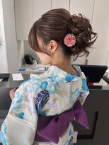 エムタニグチミュー(MTANIGUCHI Mieux)&nbsp;ゆるふわアップ/アップスタイル/浴衣ヘア/浴衣着付け
