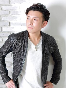 エスヘアー 名古屋 金山(es hair) 20代30代40代メンズビジネスツーブロックアッシュブラック