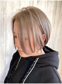 ブリーチオンカラー/ハニーベージュ/外人風カラー/外ハネ/透明感