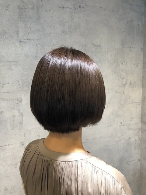 【est 新宿】SLEEK BOB マロンベージュ 美髪×髪質改善×ボブ