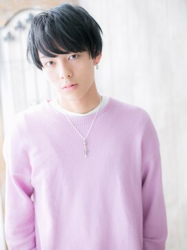 モッズヘア メン 上尾東口店(mod's hair men) ≪mod's men≫重めバングの西海岸セミウエット黒髪マッシュK