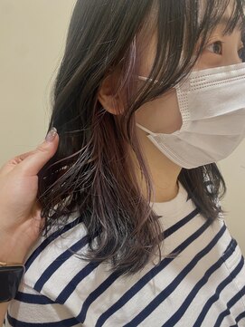 ハピネス 河原町店(Happiness) 京都河原町【ラベンダーアッシュイヤリングカラー】