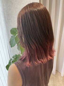 レターバイノベル(letter by novel) ナチュラルブラウン + くすみピンク