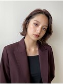 大人ムードなリラックスウェーブボブ