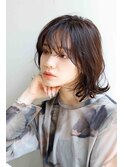 春の大人エアリーレイヤーボブ/30代/40代