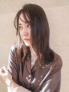 ビュートリアム265(BEAUTRIUM 265) ミディアムボブ/外はねロブ/ストレート/シースルーバング/黒髪